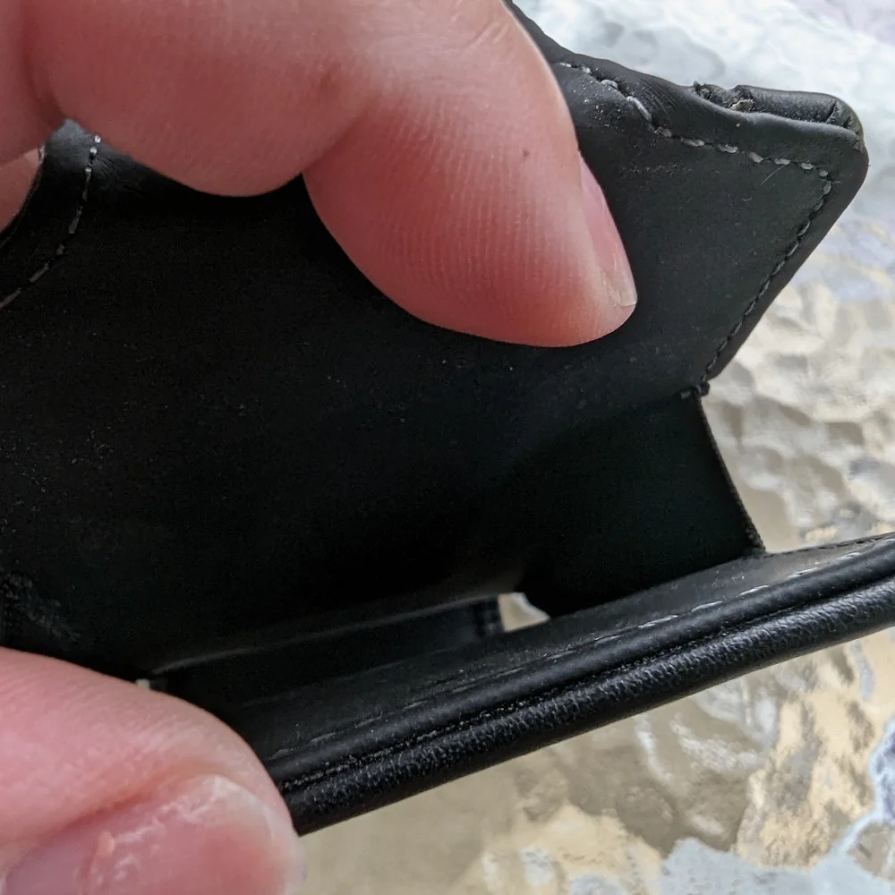 Black Leather Phone Holster